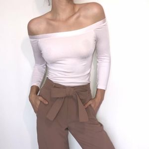 Wolford off shoulder sheer baby pink top XS S